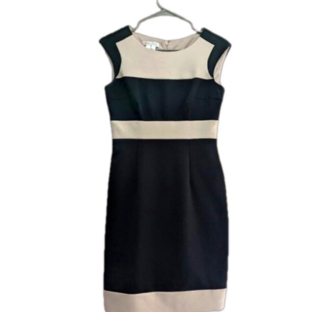 Elegant Dress Black and Tan, size medium used $5.00